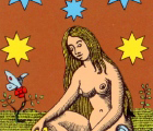 Visage de l'étoile du tarot